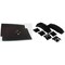 72 Slot Black Foam Ring Tray Insert & Black Flocked Earring Cards Kit 102 Pcs